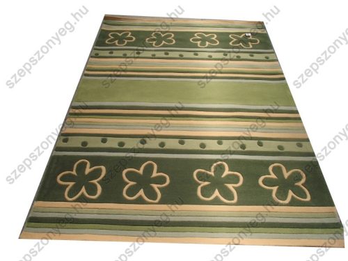 Manfréd Ifjúsági szőnyeg zöld nyírt 165 x 230 cm