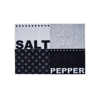 Pepper szürke lábtörlő feliratos 50 x 70 cm