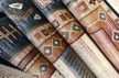 Zanzibár skandináv stílusú szőnyeg kék terra bézs