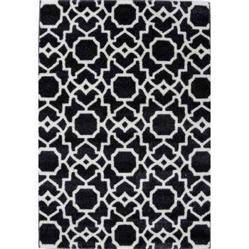 Parissa Modern fekete szőnyeg 120 x 170 cm