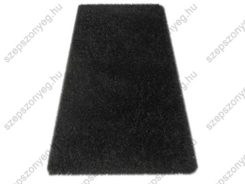 Gertrudis Nagyméretű Shaggy szőnyeg fekete prémium 200 x 290 cm