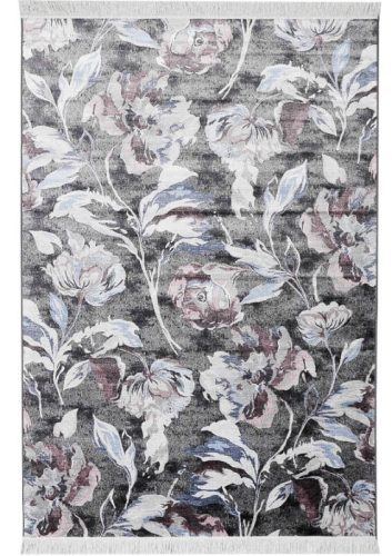 Sacha virágos szőnyeg 195 x 300 cm modern kék bézs