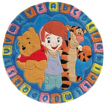   Micimackó és Barátai kör alakú Disney Gyerekszőnyeg kék 150 cm