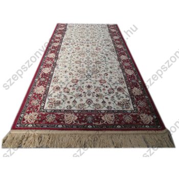   Elvira Klasszikus Futószőnyeg 67 x 210 cm krém piros rojtos