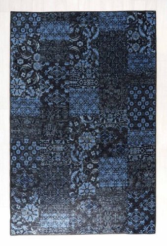 Ignáció kék patchwork szőnyeg 240 x 340 cm