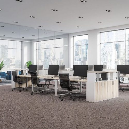 Döníz padlószőnyeg irodai bézs barna extra erős 2 m vagy 4 m széles