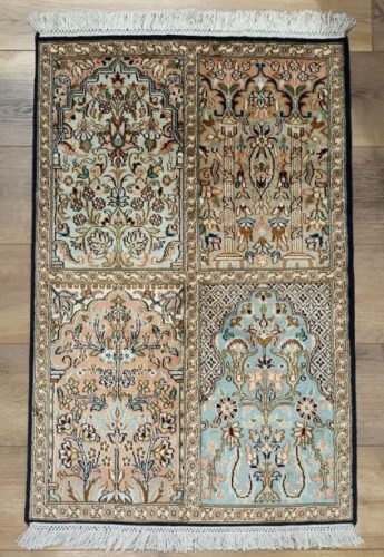 Annabella 100% selyem szőnyeg színes indiai luxus szőnyeg 64 x 94 cm