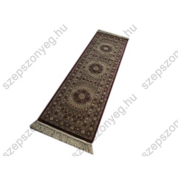   Grácia klasszikus futószőnyeg barna-krém rojtos 67 x 210 cm