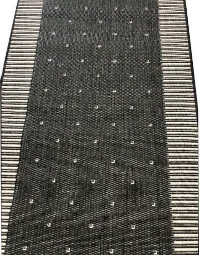 Amandina Antracit szürke Futószőnyeg 80 cm Széles Pöttyös 