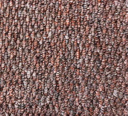 Hanga Buklé padlószőnyeg 4 m széles terra színben