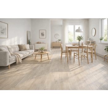  Fehér Laminált Padlóburkolat – Belmopan dizájn 