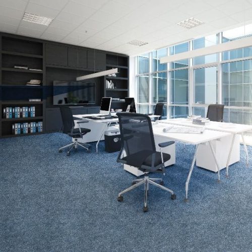 Ramóna padlószőnyeg irodai extra erős kék 2 m vagy 4 m széles