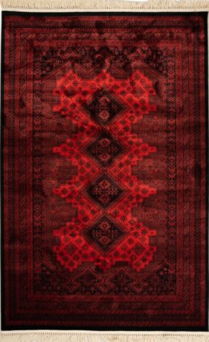 Minja klasszikus szőnyeg piros bordó fekete 200 x 290 cm