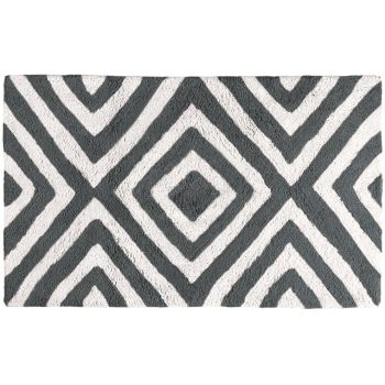 Bibic Szürke Fürdőszoba Szőnyeg 100% pamut 70 x 120 cm