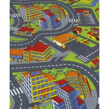 Fast Cars gyerek padlószőnyeg 4 m széles