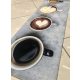 Kávéimádó kávés konyha szőnyeg 50 x 150 cm szürke