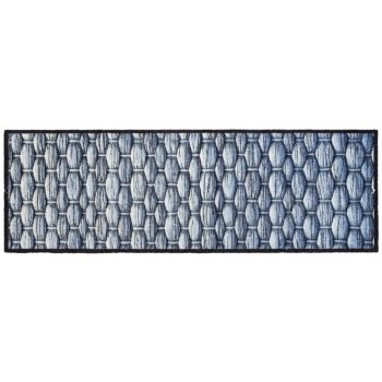   Édesgyökér konyhai szőnyeg szürke fekete csúszásgátlós 50 x 150 cm