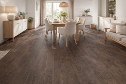  Barna Laminált Padlóburkolat – Fénysor dizájn 