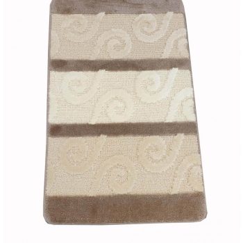   Frederik Fürdőszoba Szőnyeg Szett 2 részes bézs barna 50 x 80 cm