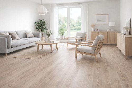  Fehér Laminált Padlóburkolat – Hokusai dizájn 