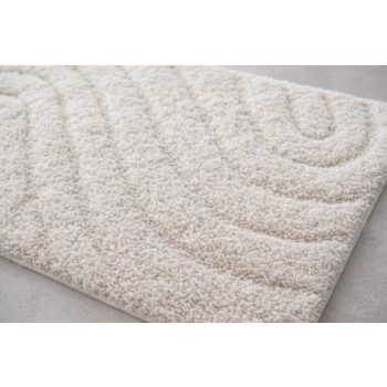  Fehér Fürdőszoba Szőnyeg – Korall dizájn 