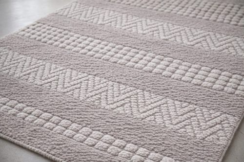  Beige Fürdőszoba Szőnyeg – Lotus dizájn 