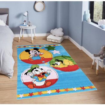 Mickey & Plútó & Donald Disney Gyerekszőnyeg Kék