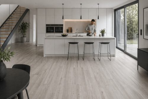 Fromalda tekerecses vinyl szürkésbarna PVC 2 m széles