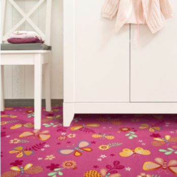 Leand pillangós padlószőnyeg pink