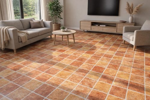  Sárga Vinyl Padlóburkolat – Palmwoods dizájn 
