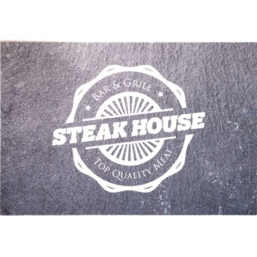 Tárnics konyhai szőnyeg steak house szürke 60 x 90 cm