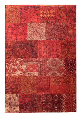 Temple Klasszikus Szőnyeg Piros Patchwork 70 x 140