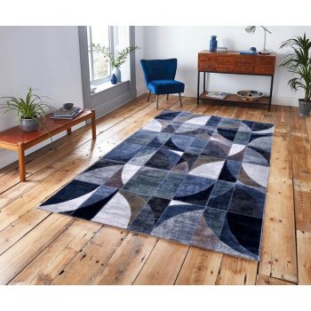   Zubiri Prémium Nagyméretű Modern Szőnyeg Kék 200 x 290 cm